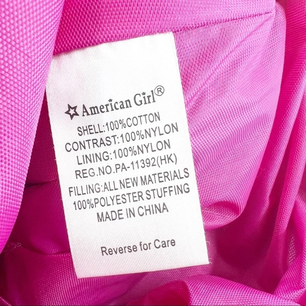 ✅ American Girl Pink And Gray Backpack - Picture 6 of 7